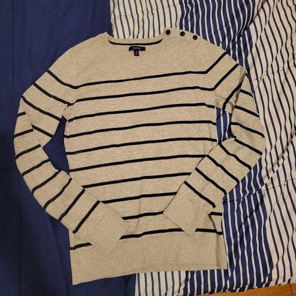 NWOT XS Striped Nautica Sweater - Picture 1 of 2